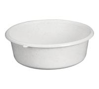 Cuvette ronde - D: 36 cm - H 12 cm - 6.5 L - gris moucheté