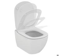 Ensemble cuvette WC suspendue Tési technologie AquaBlade® + abattant frein de chute Ideal Standard T354601