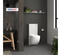 Cuvette suspendue avec broyeur intégré, châssis et habillage - WATERMATIC W40SP Silence BOX