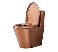 Cuvette WC double chasse d'eau haute efficacité design monobloc pour salle de bain moderne