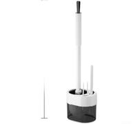 Cuvette WC pour brosse murale - Base hygiénique à séchage rapide - Design ventilé pour le nettoyage de la salle de bain - 45 x 10 x 5 cm
