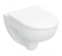 Geberit Renova Wand-Tiefspül-WC 500801001 4,5 l, Rimfree, mit WC-Sitz, weiß