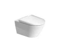 Duravit D-Neo wall washdown WC set 45770900A1 avec siège WC et système de fixation Durafix, sans rebord, blanc