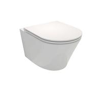 Cuvette WC suspendu sans bride Rodin+ avec abattant