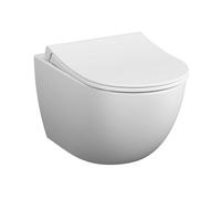 Cuvette WC suspendu sans bride VitrA Sento blanc mat + abattant frein de chute