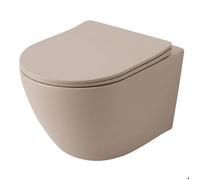 Cuvette WC suspendue Rea Taupe Beige 48,5x36x32cm