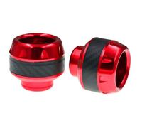 Cuvettes de Fourche Moto en Alliage D'aluminium, Rouge