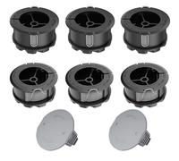 CUVZORA Bobine de fil coupe bordure, Convient pour Bosch UniversalGrassCut 18 18-26 18-260, pour Bobine de fil de rechange Bosch F016800570, Capuchon 1600A01R5J(6 bobines + 2 couvercle)