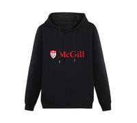 CUW Pullover Hoody Mcgill University Logo Long Sleeve Sweatshirts Black M