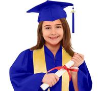 Cuwtheugwg 2025 Diplomé Toge Diplome Enfants,Tenue Diplome avec Chapeau Étudiant Remise De Diplôme Toge Remise De Diplome Enfant Cadeaux Anniversaire Enfant 1 Ans Enfants Costumes Lycée