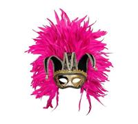 Cuwtheugwg Bal Masqué Pour Homme Femme Masques Vénitiens Doux En Dentelle Vénitien Masque De Mascarade Demi-Masque Carnaval Noir Et Doré Le Promo Costumes Soirées Dansantes(Rose vif)