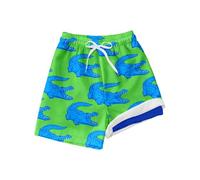 Cuwtheugwg Boxer De Bain pour Garçon Maillot Enfant Élastique avec Slip 4 Way Stretch Séchage Rapide Maillots Garçons 1 an Short Pas Cher Bebe Garcon 3 Mois Lot 12 Ans (Vert,5-6 Ans)