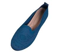 Cuwtheugwg Chaussure Orthopédique Femme A Talon Basket Compensee Mules Bout Ouvert Plateforme Faciles À Mettre Et Enlever Sandales Multisport Outdoor Training Chaussons Douche (Bleu,37)