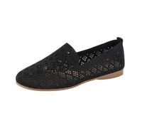Cuwtheugwg Chaussure Orthopédique Femme Confortable Baskets sans Laçage Chaussures Ete en Mesh Sneaker Légères À Plateforme Et Confortables pour Femmes Pieds Larges Confort (Le Noir,38.5)