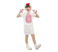 Cuwtheugwg Costume De Poussin en Mélange Coton Déguisements Amusants pour Vos Soirées Barboteuse Garçon Fille Nouveau-Né Combinaison Enfant Oeuf Tenue Pâques Bébé (B#Rose,4-5 Ans)