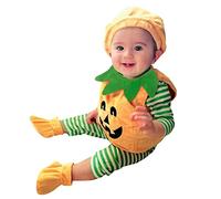 Cuwtheugwg Costume Déguisement Halloween Bebe Garcon Fille Deguisement Citrouille Enfant Scream Ange Noir Garçon Tenue 2 Ans d'halloween pour Bébé pour 0 a 24 Mois (B# Orange,2-3 Ans)