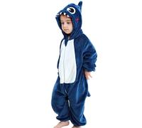 Cuwtheugwg Costume Noel Bebe Combinaison Pilote Bébé Hiver Ensemble Garcon Barboteuse Garçon 36 Mois Hauts Pantalons Chapeau Chaussettes Déguisement Cosplay Pyjama (Bleu,18-24 mois)