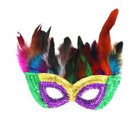 Cuwtheugwg Déguisement Carnaval Femme Demi-Masque Mystère Masque Loup Venitien Ensemble Cat Et Tour De Cou Mascarade Couple Noir Homme Pour Halloween Mardi Gras Noël Bal Fin D'Année(H)