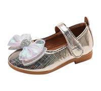 Cuwtheugwg Fille Sandales Chaussures Plates Souples Mixte Enfant Sandale À Double Bride Bebe 27 En Toile Intérieur Et Extérieur La Mer Piscine Plage Chausson Danse 28 (Or,28)