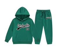 Cuwtheugwg Générique Ensemble De Vêtements Princesse Bébé Fille Haut Court Imprimé Pantalon Tenues Pour Enfants Tenue Décontractée 2 Pièces Bebe 3 Mois Tous Les Jours Loisirs (Dark Vert,4-5 ans)