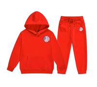 Cuwtheugwg Générique Ensembles Hiver Fille Polaire Chaud Pull Ado Ensemble De Survêtement Enfants Vêtements Danse Rue 3 Pièce Tenue Printemps Automne Bébé Garçon 2 Ans Outfit (Rouge,4-5 ans)