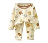 Cuwtheugwg Générique Vetement Garcon Automne Hiver Ensemble Pull Pour Enfants 2 Pièces Garçon Vêtements Tenue De Jogging Bebe Bleu Tous Les Jours Loisirs Cadeaux Cadeau (Café,90)