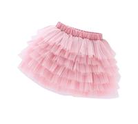 Cuwtheugwg Jupe Tutu Fille pour Filles Fête de Noël Danse Et Ballet Robe Princesse 3 Ans Vintage Années 50 Pin Up Costume Carnaval Deguisement Enfant Vêtements Enfants À 8 (Rose,6-8 Ans)