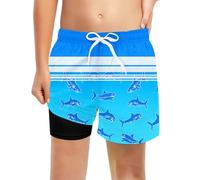 Cuwtheugwg Maillot De Bain Garcon Skinny Shorts Intérieurs Cordon Serrage Réglable Bébé Garçon Dessin Animé Kids Natation Short Enfant Pas Cher Bebe 12 Mois Ans Slip (Bleu Ciel,14-16 Ans)