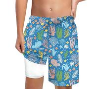 Cuwtheugwg Maillots De Bain pour Garçons Boxer Calecon Bermuda Plage Été Sechage Rapide Piscine Garçon Short Enfant Pas Cher Garcon 14 Ans Maillot Bebe 1 Mois Slip 8 (Bleu,8-12 Ans)