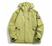 Cuwtheugwg Manteau Homme En Laine Chaud Blouson À Capuche De Travail Vetement Veste D'Hiver Col Montant Zipper Winter Jacket Militaire Pour Le Plein Air Hiver Ski Chasse Motos (Vert,3XL)