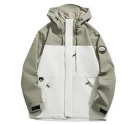 Cuwtheugwg Manteau Homme En Laine Chaud Blouson À Capuche De Travail Vetement Veste D'Hiver Col Montant Zipper Winter Jacket Militaire Pour Le Plein Air Hiver Ski Chasse Motos (Light Vert1,M)