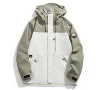 Cuwtheugwg Manteau Homme En Laine Chaud Blouson À Capuche De Travail Vetement Veste D'Hiver Col Montant Zipper Winter Jacket Militaire Pour Le Plein Air Hiver Ski Chasse Motos (Light Vert2,S)