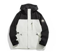 Cuwtheugwg Manteau Homme En Laine Chaud Blouson À Capuche De Travail Vetement Veste D'Hiver Col Montant Zipper Winter Jacket Militaire Pour Le Plein Air Hiver Ski Chasse Motos (Le noir,M)