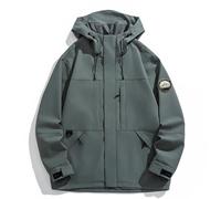 Cuwtheugwg Manteau Homme En Laine Chaud Blouson À Capuche De Travail Vetement Veste D'Hiver Col Montant Zipper Winter Jacket Militaire Pour Le Plein Air Hiver Ski Chasse Motos (Grey,XXL)