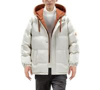 Cuwtheugwg Manteau Homme En Laine Chaud Blouson Militaire Doublure Chaude Classique Coupe Mince À Capuche Veste Hiver Gilet Tres De Chasse Pour Le Travail Plein Air Ski Motos (Kaki,3XL)