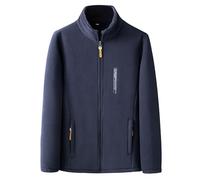 Cuwtheugwg Manteau Homme En Laine Hiver Chaud Blouson Militaire Doublure Chaude Long Veste Cargo Polaire D'Hiver Pour Gilet D'Intérieur Le Travail Plein Air Ski Chasse Motos (Bleu,3XL)