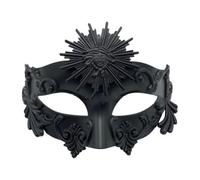 Cuwtheugwg Masque De Bal Masqué Pour Homme Femme Noir Vénitien Femmes Dame Sexy Demi Visag Mascarade Fantôme L'Opéra Demi-Masque Carnaval Venise Bleu Les Yeux Halloween Party(Le noir)