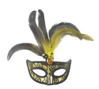 Cuwtheugwg Masque De Mascarade Femme Masqué Ou Fête Costumée Venise A Decorer Maskerade Cosplay Noir À Yeux Sexy Pour Mardi Gras Et En Dentelle Carnaval Rouge Complet Costume(Jaune)