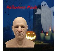 Cuwtheugwg Masque Halloween,Masque en Latex Horrible d'horreur Effrayant De Halloween Sourire Démons Mal Cosplay Props d'halloween Costumes Scar Face Covering Decoration (008 Homme,Taille Unique)