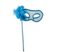 Cuwtheugwg Masque Venitien Élégant D'Oiseau Avec Plumes Homme Para Carnaval Halloween Disfraz Loup Demi-Forme Sexy Mascarade Femme Dentelle Pour Masquerades Et Déguisements(Bleu)