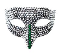 Cuwtheugwg Masque Venitien En Dentelle Bal De Venise Homme Carnaval Mascarade Maquillage Fête Faveurs Masques Antiques Rétro Femme Loup Pour Soirée Bachelorette Et Costumes(Vert)