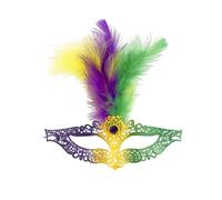 Cuwtheugwg Masque Vénitien En Dentelle Pour Femme Venitien Máscara Mascarada Venecianas Hombres Mujeres Vintage Mascarade Blanc Carnaval Halloween Mardi Gras Performance Barre(Violet)