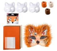 Cuwtheugwg Masques De Carnaval Vénitien Filigrane Noir Et Argenté Masque Blanc A Peindre Venise En Métal Strass Papillon Mascarade Couple Homme Dentelle Pour Halloween Bal Masqué(Orange)