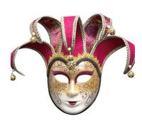 Cuwtheugwg Masques Vénitiens En Dentelle Masque De Bal Loup Venitien Carnaval Mascarade Fêtes Accessoires Déguisement Rétro Vénitienne Masqué Femme Plumes Fête Costumée Halloween(Vin)