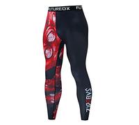Cuwtheugwg Pantalon Thermique Homme sous-Vêtements Longs Collant Cool Dry Fitness Hiver Legging Doux et Léger Pantalons de Sport Baselayer Collant Running avec Poches pour Le Ski Course à Pied