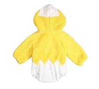 Cuwtheugwg Poussin Pâques Déguisement Pour Bébé Fille Garçon Oeuf Bunny Combinaison Barboteuse Enfant Filles Costume De Neige Tenue Nouveau-Né Unisexe Oeufs 3-36 (b#Jaune,6-12 mois)