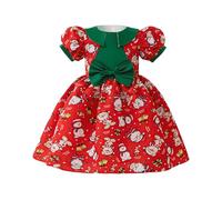 Cuwtheugwg Robe Noel Bebe Fille Costume Père Déguisement Sans Manches Avec Ourlet En Peluche Chapeau Ensemble Tenue Noël Nouveau-Né Pantalons Et Manteaux Chaussettes (Rouge,4-5 ans)
