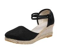 Cuwtheugwg Sandale Confort Femme Chaussures De Tennis Dames Sandales Pantoufles Douche Très Léger Semelle Basket Noire Sabot Bloc Flip Flop Antidérapante Caoutchouc Semell (Le noir,37.5)