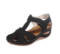 Cuwtheugwg Sandale Confort Femme Chaussures De Voyage Devant Rome Petit Talon Chaussons Été Pantoufles Homme Basquette Marche Printemps Sneakers Ete Sabot Jardin Tongs Banane (Le noir,40.5)