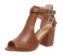 Cuwtheugwg Sandales Confortables Pour Femme Chaussures De Marche À Plateforme Claquette 36-47Eu Pantoufles Douche Très Léger Semelle Larges Confort Basket Mules Talon Petit (Brun,38.5)